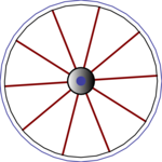 Wagon Wheel 2 Clip Art