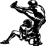 Football - Place Kicker Clip Art