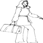 Woman with Bag 2