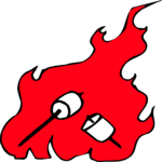 Roasting Marshmallows 1 Clip Art