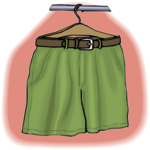 Shorts Hanging Clip Art