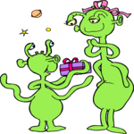 Gift for Mom - Aliens Clip Art