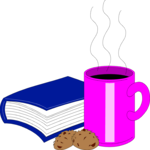 Coffee & Book Clip Art