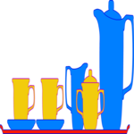 Tea Service 3 Clip Art