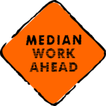 Median Work Ahead Clip Art