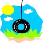 Tire Swing 1 Clip Art