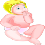 Baby Sucking Thumb 2 Clip Art