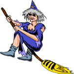 Witch Flying 27 Clip Art