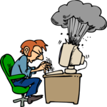 Computer Explosion Clip Art