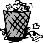 Trash Can 1 Clip Art