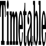 Timetable