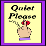 Quiet Please Clip Art