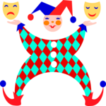 Jester & Masks Clip Art