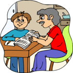 Father & Son 09 Clip Art