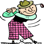 Golfer 061 Clip Art