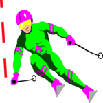 Skier 13 Clip Art