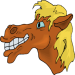 Horse - Angry Clip Art
