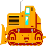 Bulldozer 04 Clip Art