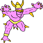 Mutant Super Hero 02 Clip Art