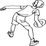 T & F - Discus 07 Clip Art