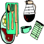 Restaurant Place Setting Clip Art