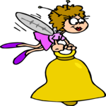 Fairy with Bell Clip Art