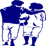 Couple Walking 02 Clip Art