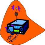 CB Radio 2 Clip Art