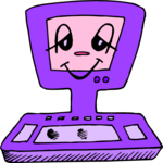 Computer - Drowsy Clip Art