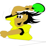 Ping Pong - Player 17 Clip Art