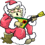 Santa Playing Guitar