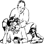 Wrestling 05 Clip Art