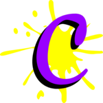 Splat C Clip Art