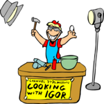 Cooking Show Host Clip Art