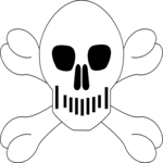 Skull & Crossbones 2 Clip Art