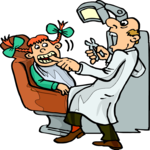 Dentist & Patient Clip Art