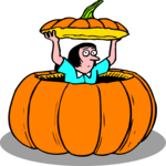 Little Person in Pumpkin