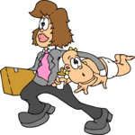 Working Mom 3 Clip Art