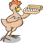 Chicken & Eggs 1 Clip Art