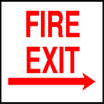 Fire Exit (Right) Clip Art