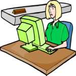 Woman at Computer 11