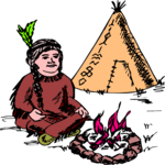 Native American & Teepee 2