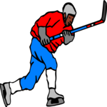 Ice Hockey - Player 25 Clip Art