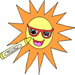 Sun 186 Clip Art