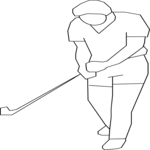 Field Hockey - Player 08 Clip Art
