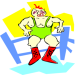 Wrestling 4 Clip Art