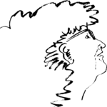 Profile - Female 18 Clip Art