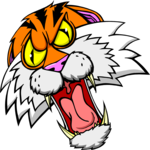 Tiger Roaring Clip Art