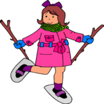 Girl in Snowshoes