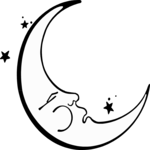 Moon - Crescent 1 Clip Art